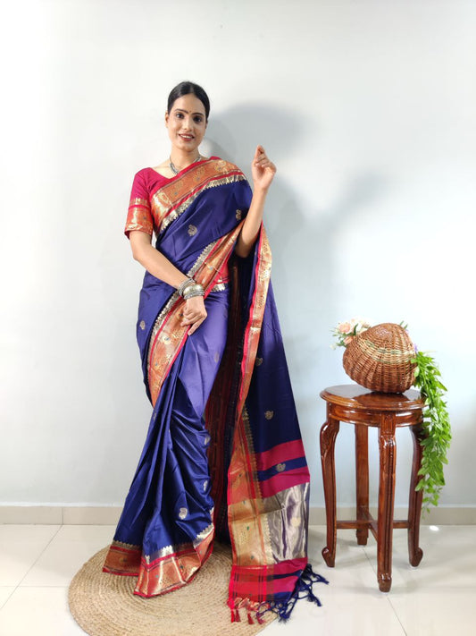 *Presenting You Most Beautiful Ready To Wear Paithini Saree With Real Modeling Shoot*